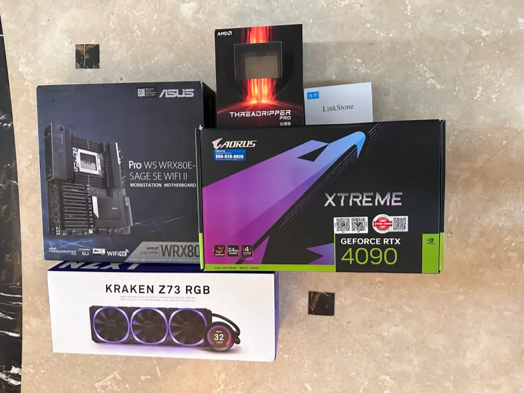 升级的主板、4090和AMD CPU